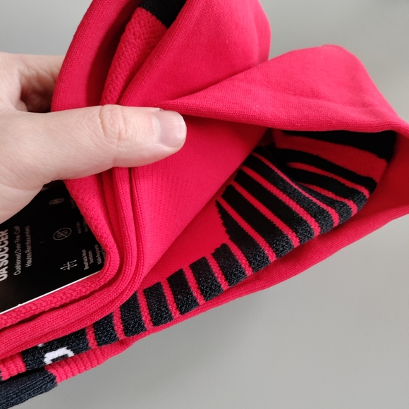 Under Armour UA SOCCER athletic cushioned Over-the-calf OTC knee high sock red - Picture 7 of 11